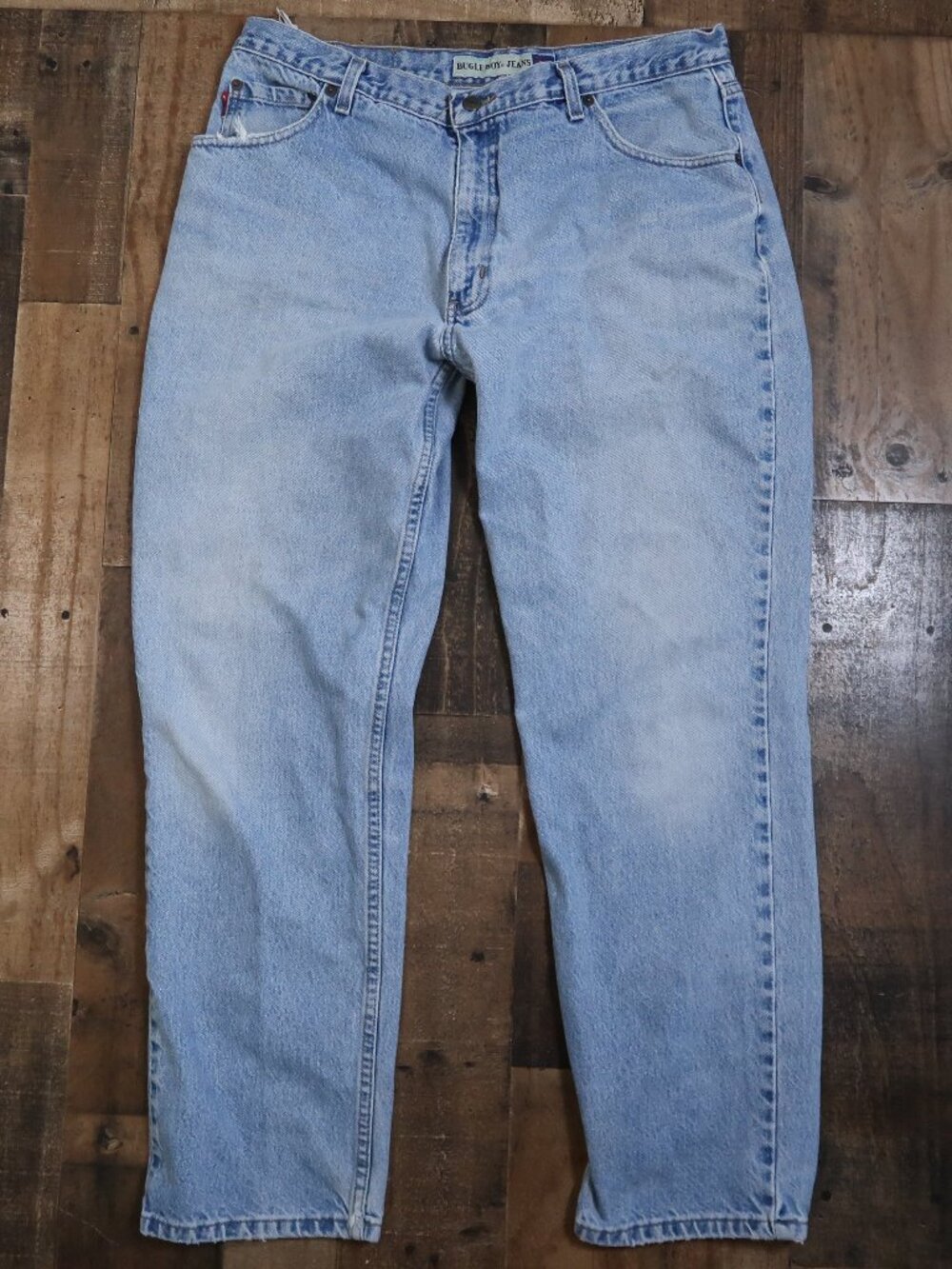 Vintage Bugle Boys 750 Mens 38 by 32 Light Wash Denim 1990s